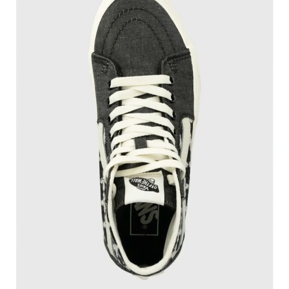 Vans Women's Black and White Patterned High-Tops